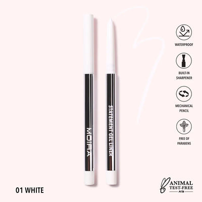 Moira Statement Gel Liner (001, White)