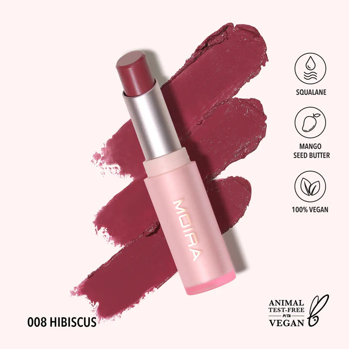 Moira Signature Lipstick (008, Hibiscus)