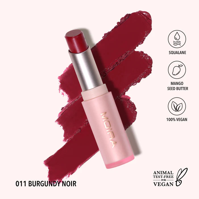 Moira Signature Lipstick (011, Burgundy Noir)