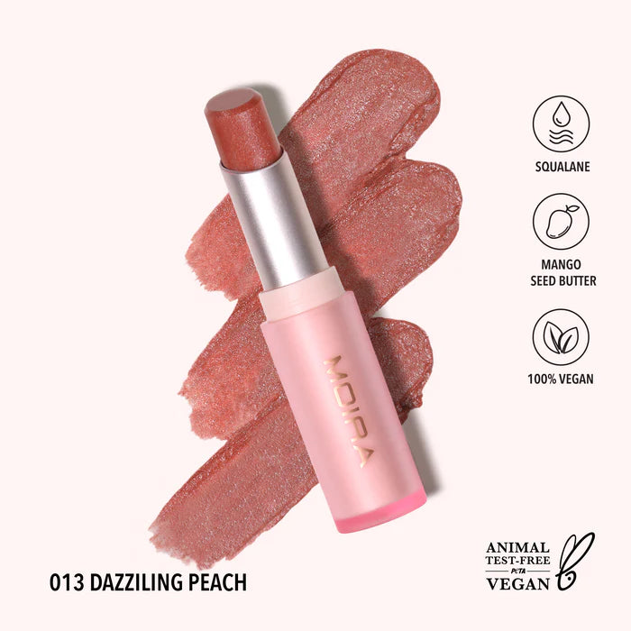 Moira Signature Lipstick (013, Dazzling Peach)