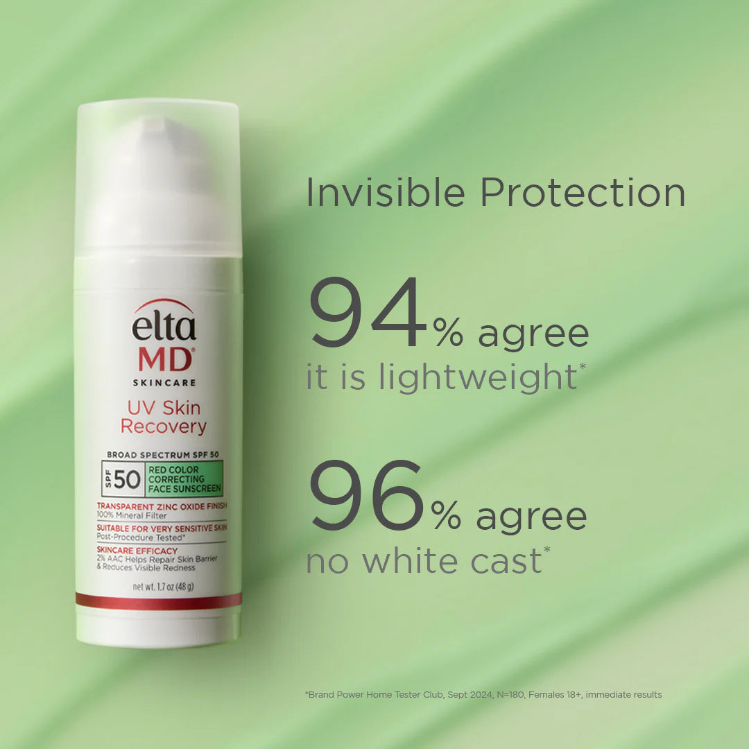 Elta MD UV Skin Recovery Red Color Correcting Green Tint SPF 50