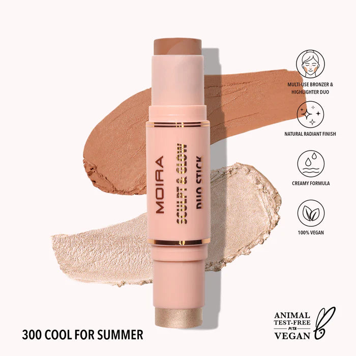 Moira Sculpt & Glow Duo Stick (300, Cool for Summer)