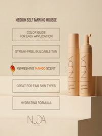 NUDA Bronzefoam Self Tanning Mousse Medium
