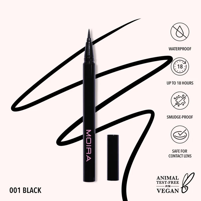 Moira Precision Liquid Liner (001, Black)