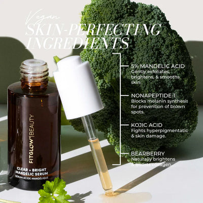 Fitglow Beauty Clear + Bright Mandelic Serum Drops