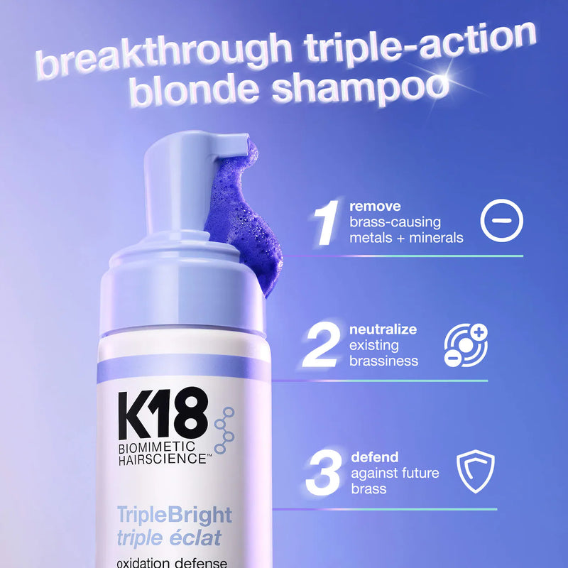 K18 TripleBright Purple Shampoo