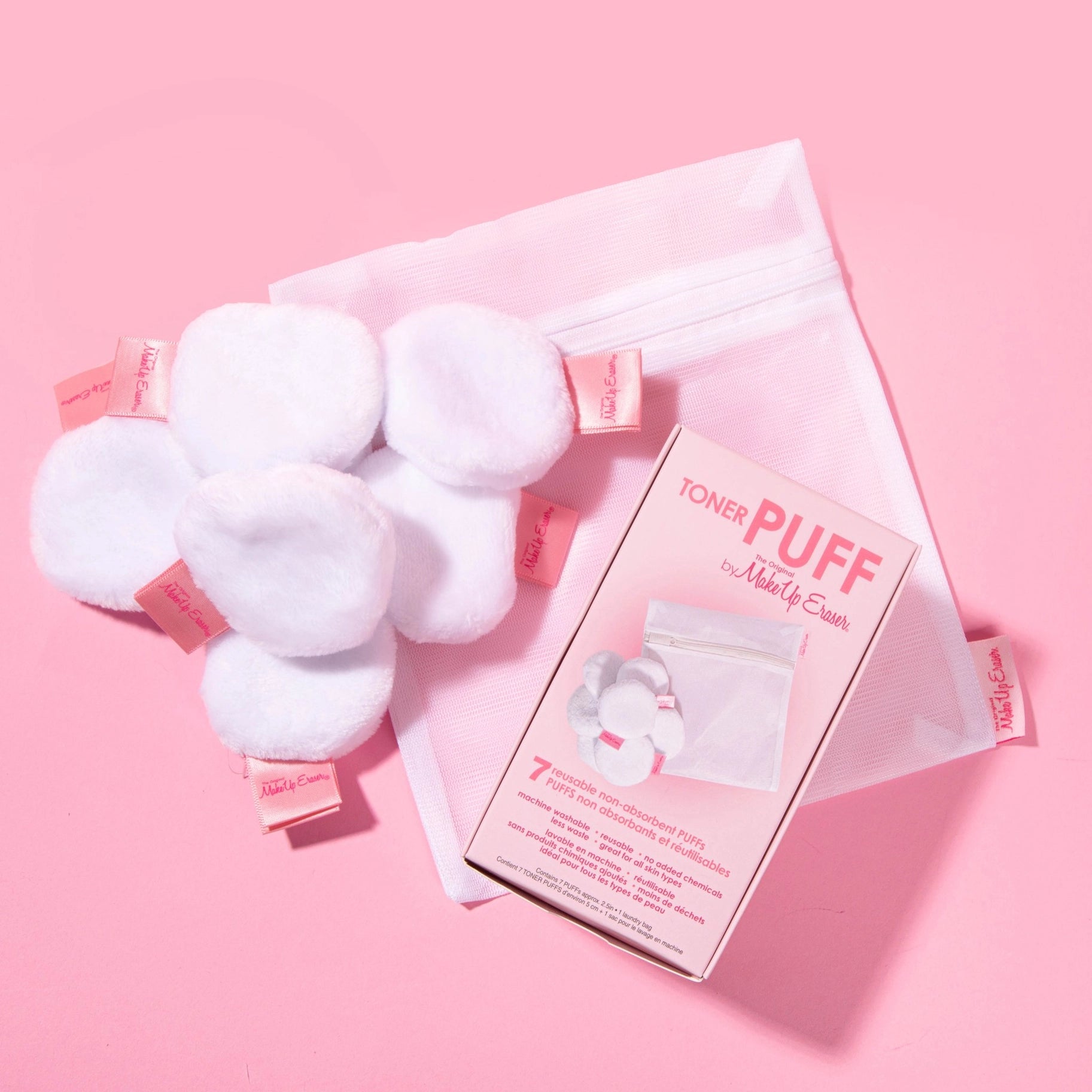 Makeup Eraser Toner Puff 7 Pack - Bye bye cotton rounds forever! - Totality Medispa and Skincare