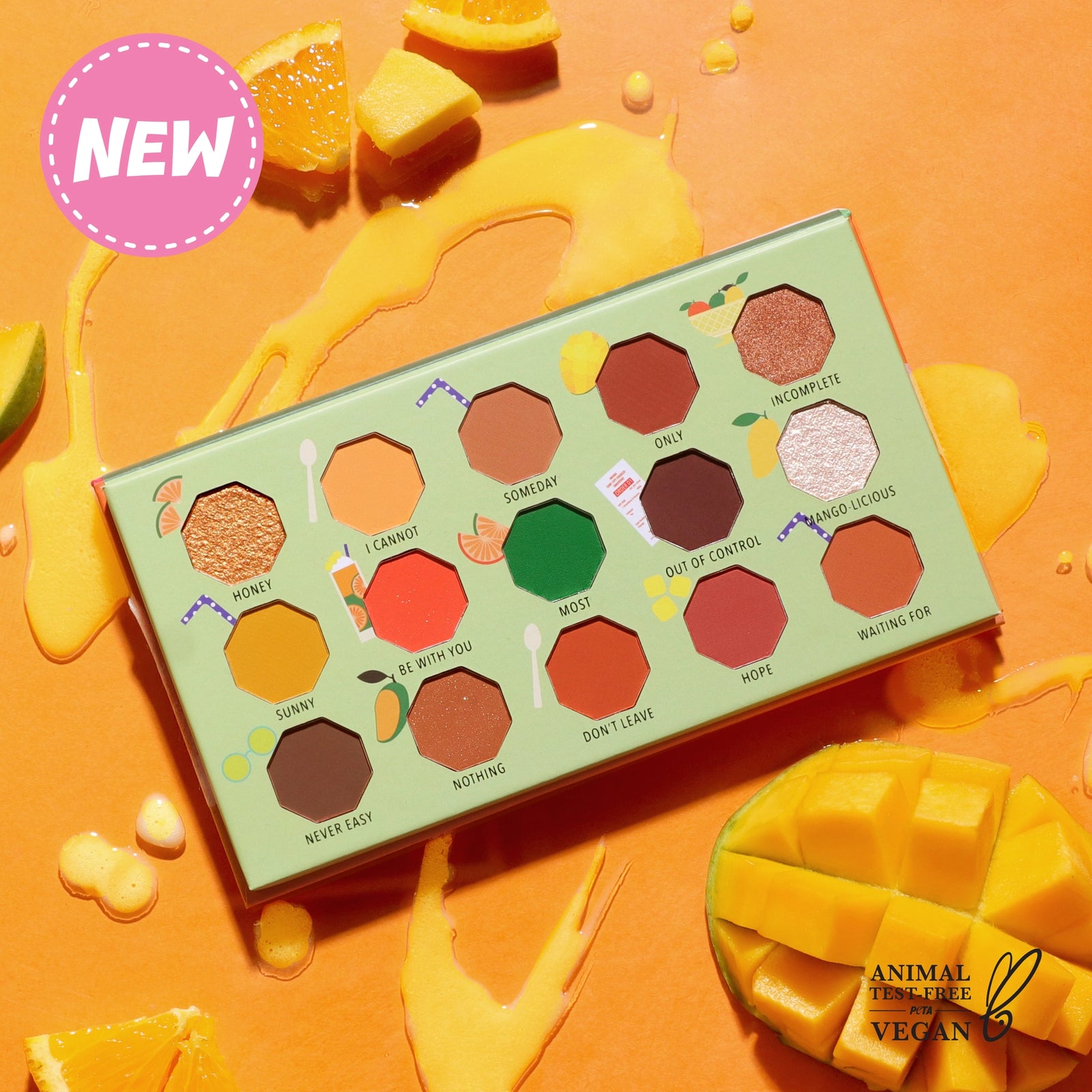Moira Pressed Pigment Palette - You're Mango-Nificent