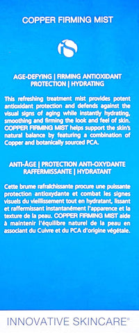 IsClinical Copper Firming Mist - Totality Skincare