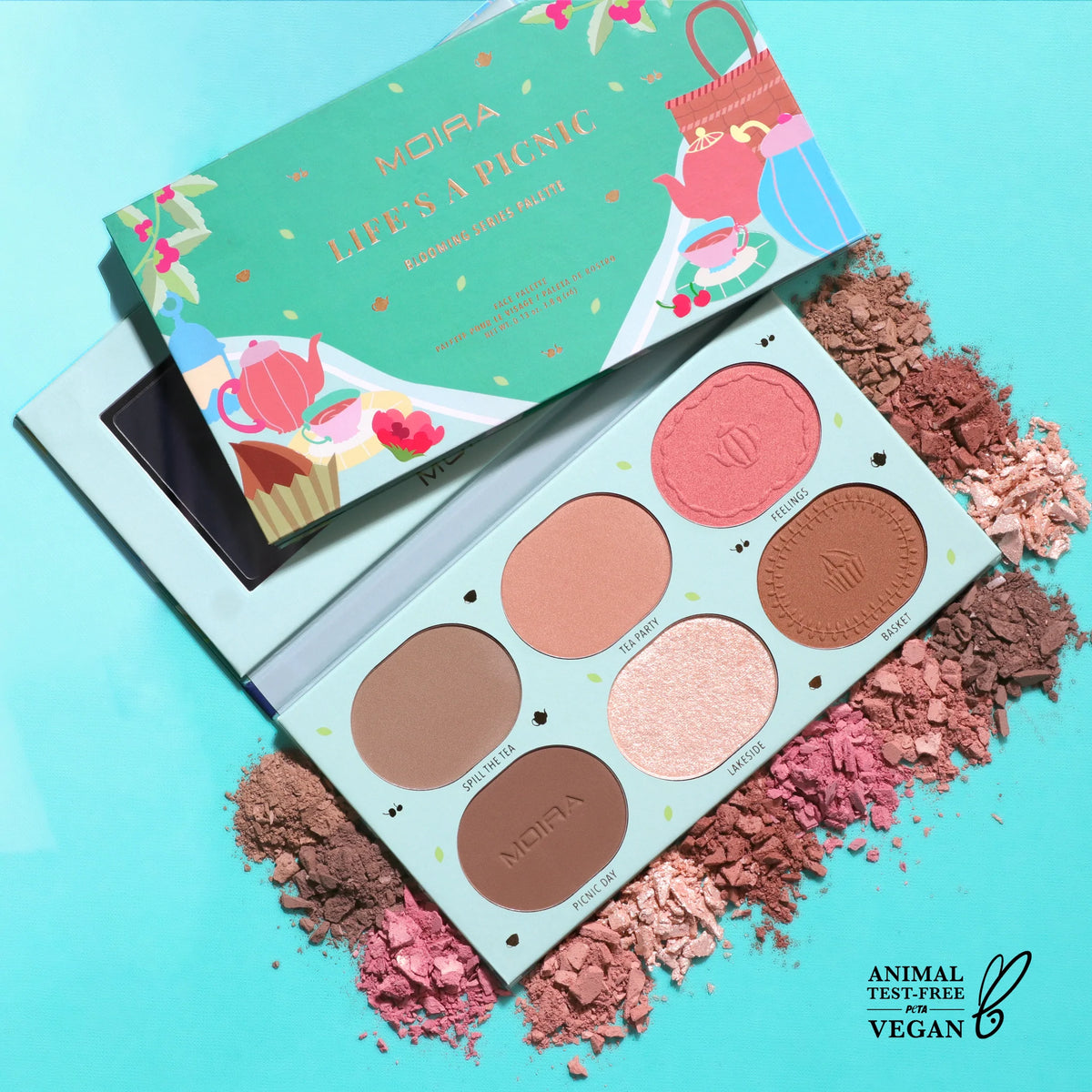 Moira Blooming Series-03 Life's a Picnic Pressed Pigment Palette - Totality Medispa and Skincare