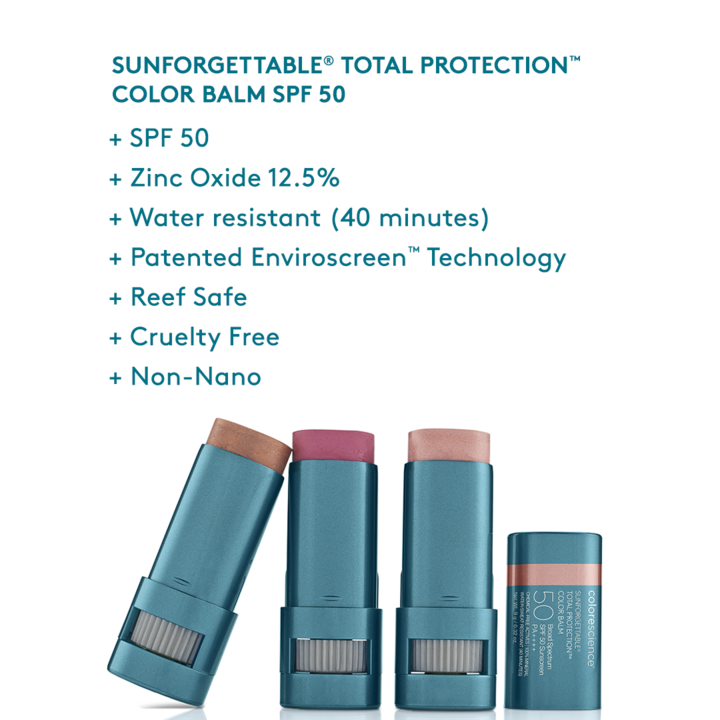 Colorescience SUNFORGETTABLE® TOTAL PROTECTION™ COLOR BALM SPF 50 - Totality Skincare