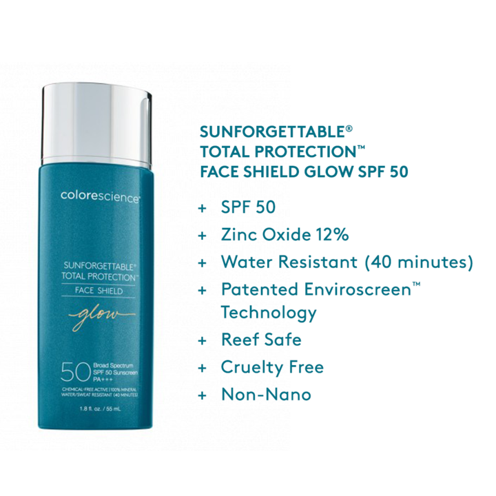 Colorescience SUNFORGETTABLE® TOTAL PROTECTION™ FACE SHIELD GLOW SPF 50 - Totality Skincare