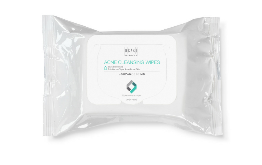 Obagi SuzanObagiMD On the Go Cleansing Wipes for Oily or Acne Prone Skin 25's