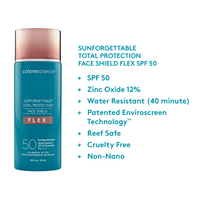 Colorescience SUNFORGETTABLE® TOTAL PROTECTION™ FACE SHIELD FLEX SPF 50 - Totality Skincare